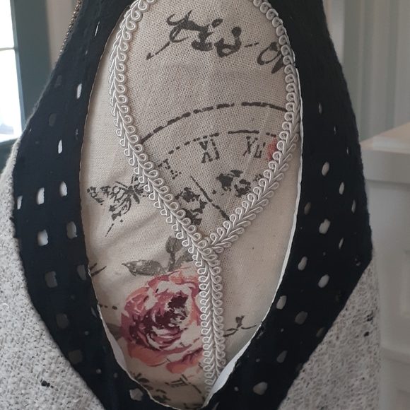 Ann Taylor tweed & black eyelet shift dress 🐸 - Picture 6 of 10